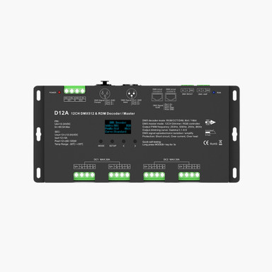 Tagra | DMX | 12-24V | LED Decoder | 12 Channel | 5A | RGB | IP20 - 12CH5ADMXDEC_TOP.jpg