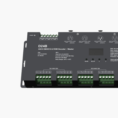 Tagra | DMX | 12-24V | LED Decoder | 24 Channel | 4A | RGB+W | IP20 - 24CH4ADMXDEC_LEFT.jpg