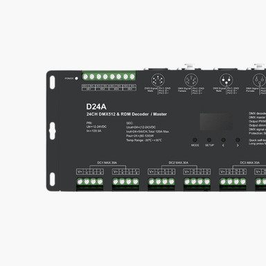 Tagra | DMX | 12-24V | LED Decoder | 24 Channel | 5A | RGB | IP20 - 24CH5ADMXDEC_LEFT.jpg