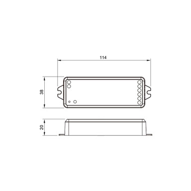 Tagra | RF 2.4GHz & Wi-Fi | 12-24V | LED Controller | 2 Channel | Single Colour | IP20 - PSCONN-WIFIRCVR.jpg