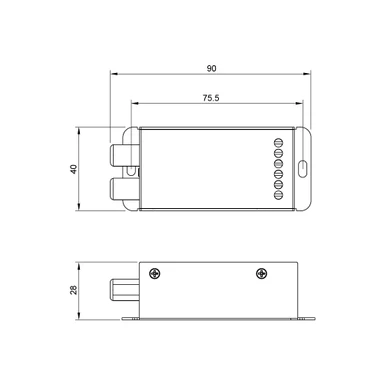 Tagra | RF 2.4GHz | 12-24V | In Line | LED Dimmer | 2 Channel | 10A | CCT Tunable White - 2CH10ADIM.jpg