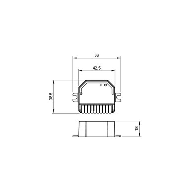 Tagra | RF 2.4GHz & Wi-Fi | 12-24V | 5-in-1 | LED Controller | Push Switch | 
5 Channel | Single Colour - RGB+CCT | IP20 - PSCONN-PS5IN1.jpg