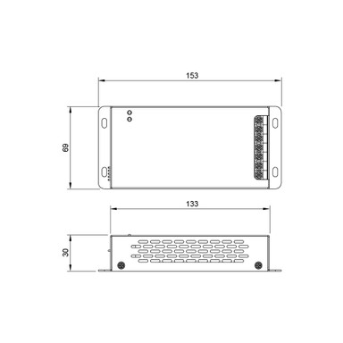 Tagra | DMX & RF 2.4GHz | 12-48V | LED Controller | 4 Channel |
 Single Colour - RGB+W | IP20 - DMX-RGBW4CHDIM.jpg