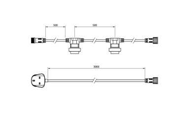 Tagra | Pro Series | Connectable LED Festoon String | Black | 500mm Spacing | IP65 - PRO_FEST.jpg