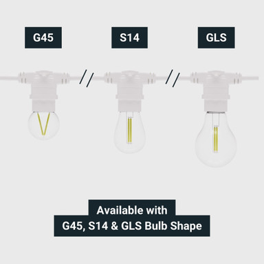 Tagra | Core Series | Connectable LED Festoon Kit | White | IP44 | Filament Lamps - FEST-FIL-W_BULBS.jpg
