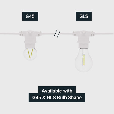 Tagra | Core Series | Connectable LED Festoon String | White | IP44 | Frosted Lamps - FEST-FR-W_BULBS.jpg