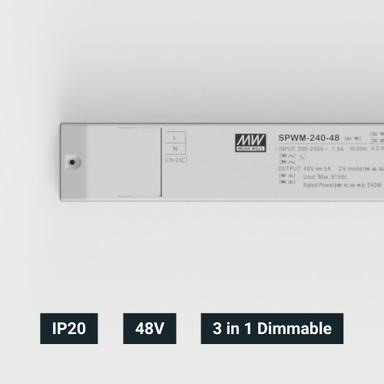Mean Well | SPWM | 48V | 240W | Constant Voltage | 0-10V / PWM Dimmable | LED Driver | IP20 - SPWM-240-48-SPEC.jpg