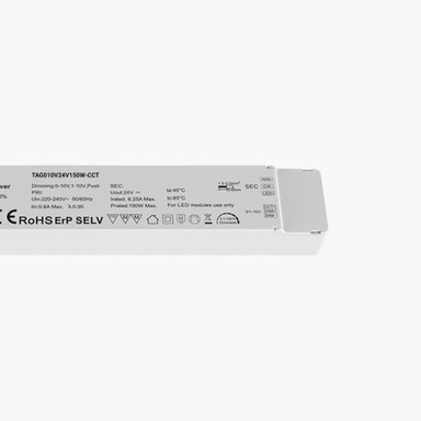 Tagra | 24V | 150W | Constant Voltage | 0-10V Dimming LED Driver | IP20 | CCT Tunable White - TAG010V24V150W-CCT_RIGHT.jpg