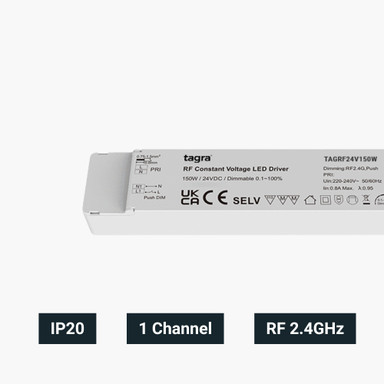 Tagra | 24V | Constant Voltage | RF 2.4GHz | Dimmable LED Driver | IP20 - TAGRF24V_SPEC.jpg