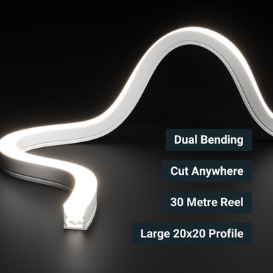Tagra | Pro LED Neon Flex | Dual 20 | Cut Anywhere | 20x20mm | 24V | IP67 | 15.4Wp/m | 30M - NEONDUAL2020-30M-W-SPEC.jpg