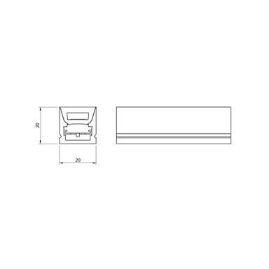 Tagra | Pro LED Neon Flex | Dual 20 | Cut Anywhere | 20x20mm | 2300-6000K | 24V | IP67 | 15.4Wp/m | 30M - NEONDUAL2020.jpg