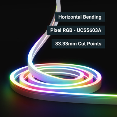 Tagra | Pro Pixel LED Neon Flex | Horizontal 12 | 12x17mm | RGB | 24V | IP67 | 19.6W/m | 10M Kit - TP24-N1217RGB-HB_REEL.jpg