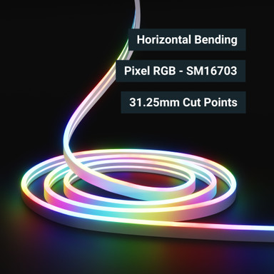 Tagra | Pro Pixel LED Neon Flex | Horizontal Bend | 6x12mm | RGB | 12V | IP65 | 16 | 5M Kit - TP12-N612RGB_REEL.jpg