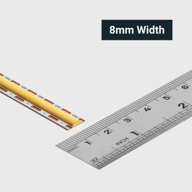 Tagra | Economy Plus COB LED Strip Light | E-COB | Mini Cut | 480 LEDs p/m | 24V | IP20 | 12W/m  | 5 & 50M Reels - EC24-MINI-StripLight-WIDTH.jpg
