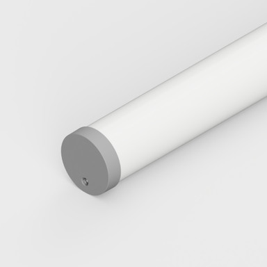Tagra | T30 | LED Profile End Caps | Plastic | Pack of 4 - 3030CIRC-ENDCAP-SIL-ON.jpg