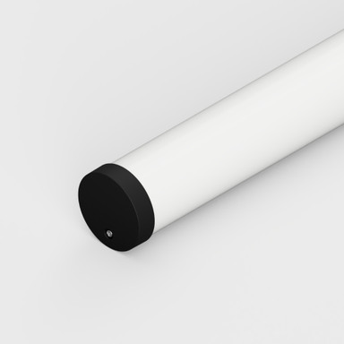 Tagra | T30 | LED Profile End Caps | Plastic | Pack of 4 - 3030CIRC-ENDCAP-BLK-ON.jpg