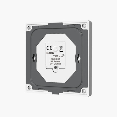 Tagra | RF 2.4GHz | Battery Powered | LED Wall Plate | RGB+CCT | 1 Zone | 2 Scenes - BP1ZRGBCCT-W-BACK.jpg