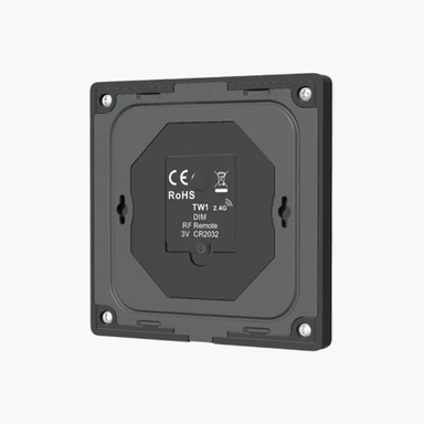 Tagra | RF 2.4GHz | Battery Powered | LED Wall Plate | Single Colour | 1 Zone | 4 Scenes - BP1ZSC-B-BACK.jpg