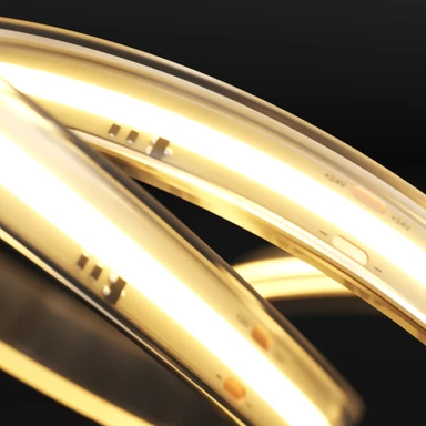 Tagra | Pro COB LED Strip Light | High Temperature | 480 LEDs p/m | 24V | IP67 | 8.8W/m | 5M & 15M Reels - PC24-HT-StripLight-ON.jpg