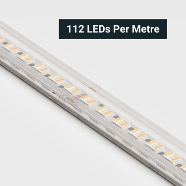 Tagra | Pro LED Strip Light | 112 LEDs p/m | 24V | IP67 | 19.8W/m | RGB+1800-6500K | 5M Reel - PS24-RGBCCT-67-StripLight-CLOSE.jpg