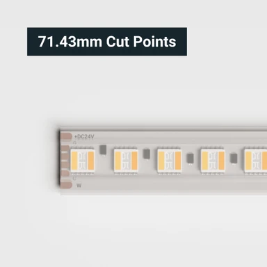 Tagra | Pro LED Strip Light | 112 LEDs p/m | 24V | IP67 | 19.8W/m | RGB+1800-6500K | 5M Reel - PS24-RGBCCT-67-StripLight-CUT.jpg