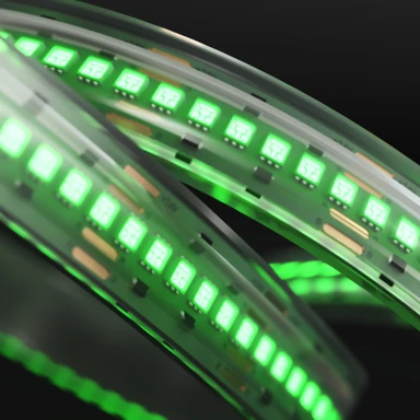 Tagra | Precision Pro LED Strip Light | 240 LEDs p/m | 24V | IP67 | 15.8W/m | RGB | 5M - PP24-RGB240-67-StripLight-ON.jpg