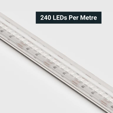 Tagra | Precision Pro LED Strip Light | 240 LEDs p/m | 24V | IP67 | 15.8W/m | RGB | 5M - PP24-RGB240-67-StripLight-CLOSE.jpg