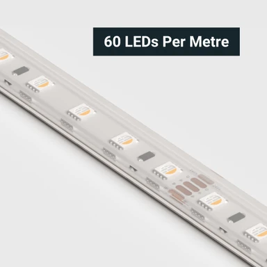 Tagra | Pro LED Strip Light | 60 LEDs p/m | 24V | IP67 | 18 | RGB+W | 5 & 50M Reels - PS24-RGBW60-IP-StripLight-CLOSE.jpg