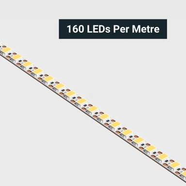 Tagra | Joinery LED Strip Light | 160 LEDs p/m | 5mm | 24V | IP20 | 10.5W/m | 5M Reels - JP24-5MM-StripLight-CLOSE.jpg