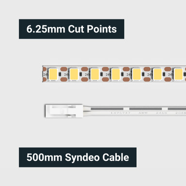 Syndeo by Tagra | Joinery LED Strip Light | 160 LEDs p/m | 5mm | 24V | IP20 | 9.6W/m | 5M Reels - PPS24-JP-StripLight-CUT.jpg