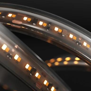Tagra | Pro LED Strip Light | Dim to Warm | 252 LEDs p/m | 24V | IP67 | 16.5W/m| 1800-3000K | 5M Reel - PS24-DTW-67-StripLight-ON.jpg