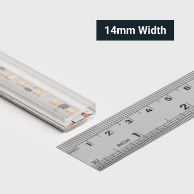 Tagra | Pro LED Strip Light | Dim to Warm | 252 LEDs p/m | 24V | IP67 | 16.5W/m| 1800-3000K | 5M Reel - PS24-DTW-67-StripLight-WIDTH.jpg