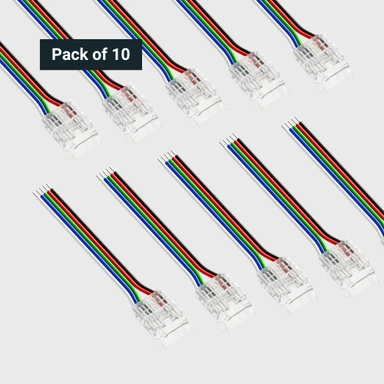 Tagra | LED Strip Solderless Connector | RGB+W | COB | IP20 | 12mm - CONSOL-RGBWCOB-12MM-TW_PACK.jpg