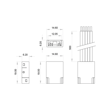 Tagra | LED Strip Solderless Connector | RGB+W | COB | IP20 | 12mm - CONSOL-RGBWCOB-12MM-TW.jpg