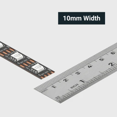 Tagra | Express Pixel LED Strip Light | 60 LEDs/m | 60 Pixels/m | 12V | IP20 | 9W/m | RGB | 5 & 20M Reel - ED12-RGB-60-StripLight-WIDTH.jpg