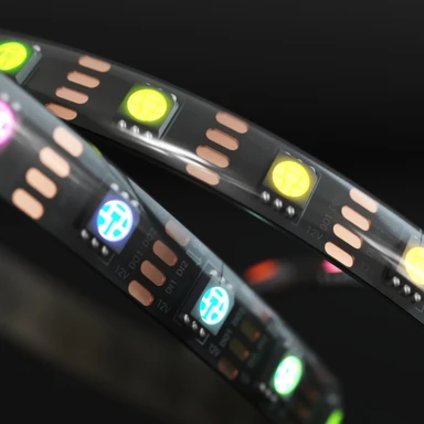 Tagra | Express Pixel LED Strip Light | 60 LEDs/m | 60 Pixels/m | 12V | IP65 | 9W/m | RGB | 5M Reel - ED12-RGB-60-IP-StripLight-ON.jpg