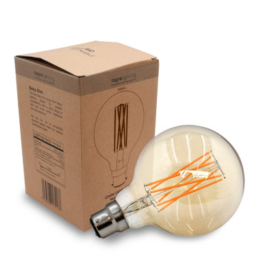 Tagra | G95 Globe | Dimmable LED Filament Lamp | B22 | 600lm | 2200K - g95_amber_b22_no_1__06859__50160.jpg