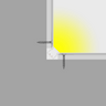 Tagra | PISIC13 | Plaster In | Small Inner Corner | 13 x 10.7mm | LED Profile | 2 & 3 Metre - 4425-PROJECTION2__23417__05492.png