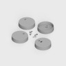Tagra | T30 | LED Profile End Caps | Plastic | Silver | Pack of 4 - 3030CIRC-ENDCAP-SIL-1__66887__03561.jpg