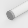 Tagra | T30 | LED Profile End Caps | Plastic | Silver | Pack of 4 - 3030CIRC-ENDCAP-SIL-2__58151__40632.png