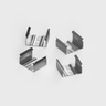 Tagra | SSD17 | LED Profile Mounting Brackets | Silver | Pack of 4 - MOUNT-171145__12531__25618.png