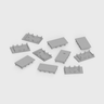 Tagra | SXL23 | Boxed | LED Profile End Caps | Plastic | Silver | Pack of 10 - 2325-BCENDCAP-SIL-3__74860__92935.png