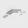 Tagra | SXL23 | 135 Degree Angled | LED Profile Connector | Silver - 2325-135DEG-SIL-1__68476__11371.jpg