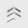 Tagra | SXL35 | 90 Degree Corner | LED Profile Connector | Silver | Pair - 3535R3-CORNER__48590__83602.jpg