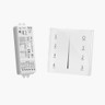 Tagra | RF 2.4GHz | Battery Powered | LED Wall Plate & 5-in-1 Receiver Bundle | Single Colour | 4 Zones | White - PSCONN-BPSINWHT-5IN1RCVR__60996.jpg