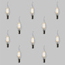 Tagra | CA35 Flame Tip Candle | Dimmable LED Filament Lamp | B15 | 400lm | 2700K | Pack of 10 - TL-CA35-4D-B15-ON__62565__12588__41412.jpg