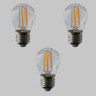 Tagra | G45 Golf | Dimmable LED Filament Lamp | E27 | 400lm | 2700K | Pack of 3 - TL-GOLF-4D-E27_OFF_x_3__61462__55208__45445.jpg