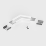 Tagra | RL23 | 120 Degree Angled | LED Profile Connector | White - 2320-120DEG-WHT-1__41678__68127.png