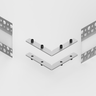 Tagra | PIS24 | Outer Corner | LED Profile Connector | Silver - 6114-OVCC-3__27997__84042.png