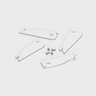 Tagra | PISW19 | LED Profile End Caps | Metal | White | Pack of 4 - 1896-ENDCAP-1.png